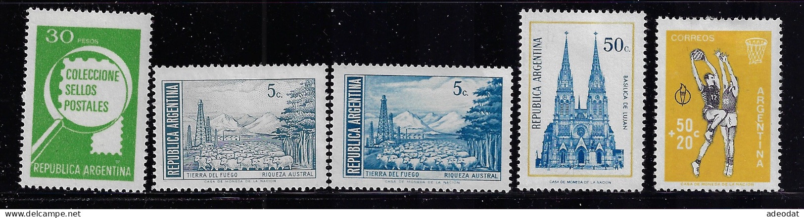 ARGENTINA  1959-79  MINT STAMPS  SCOTT #925,1235,B20  MH - Unused Stamps