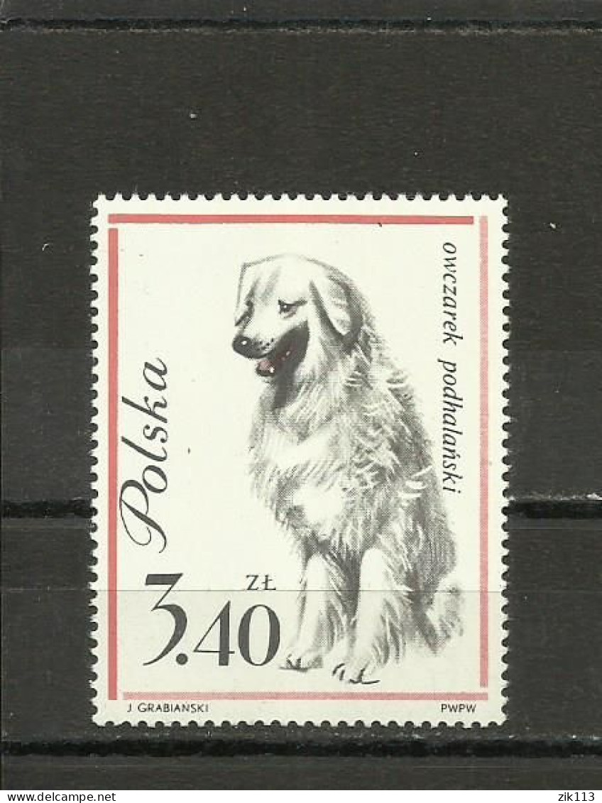 POLAND  1963 - DOGS , MNH - Ungebraucht