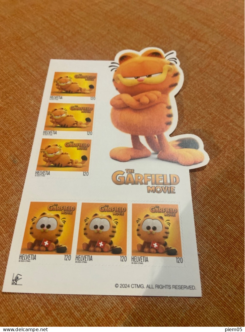 2024 SWISS THE GARFIELD SHEET - Unused Stamps