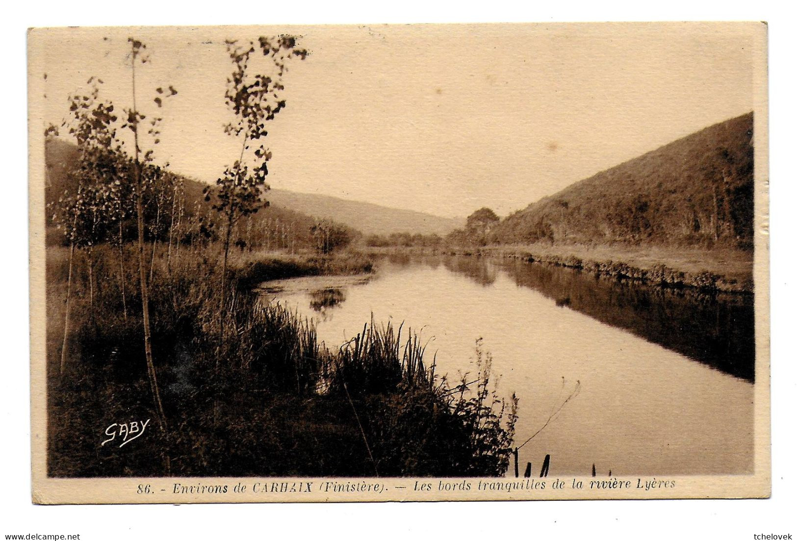 (29). Carhaix. 1 Cp. (1) Rivière Lyeres Années 40 - Carhaix-Plouguer