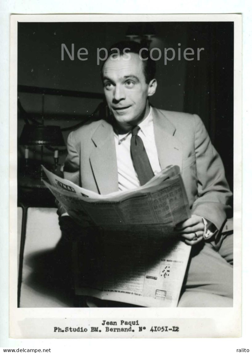 JEAN PAQUI Vers 1950 Acteur Comédien Sportif Photo 16 X 12  Cm Marquis D'Orgeix - Célébrités