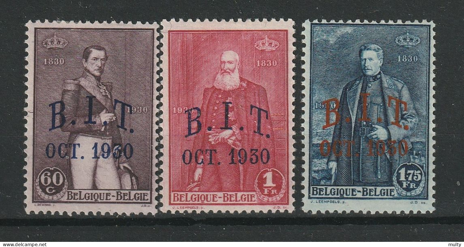 België OCB 305 / 307 * MH - Unused Stamps