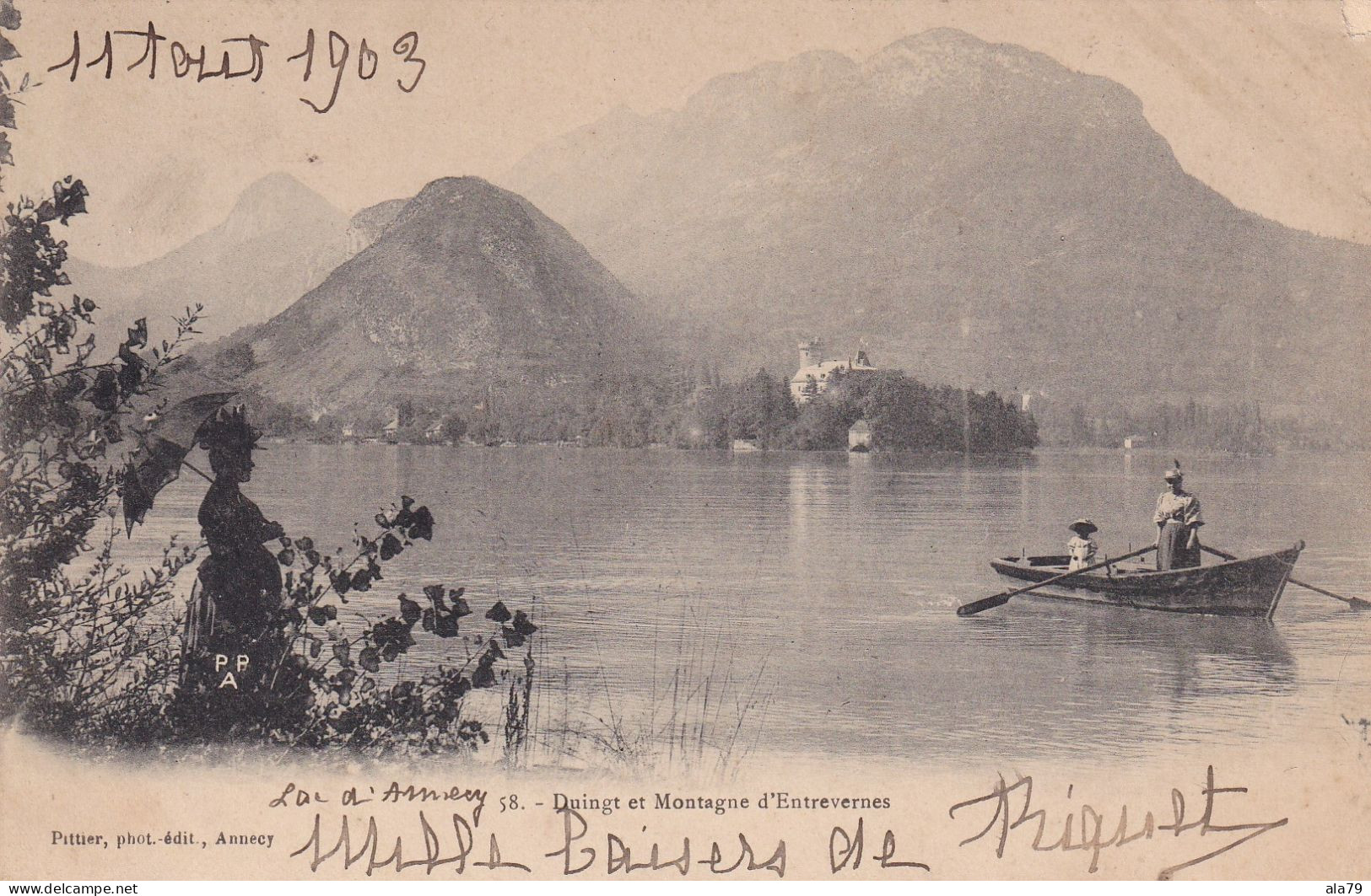 DUINGT -  Et Montagne D'Entrevernes  11-08-1903 - Duingt