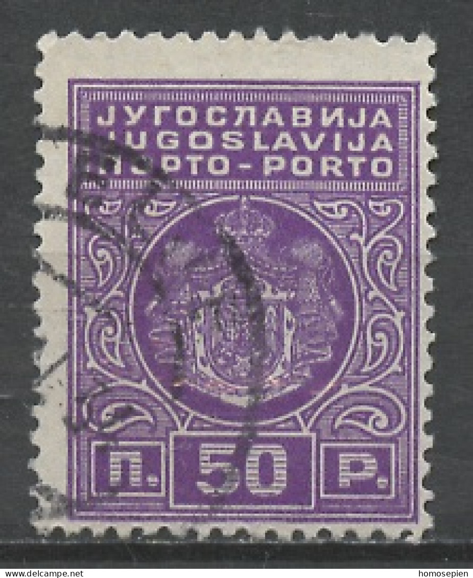 Yougoslavie - Jugoslawien - Yugoslavia Taxe 1931 Y&T N°T78A- Michel N°P(?) (o) - 50p Armoirie - Timbres-taxe