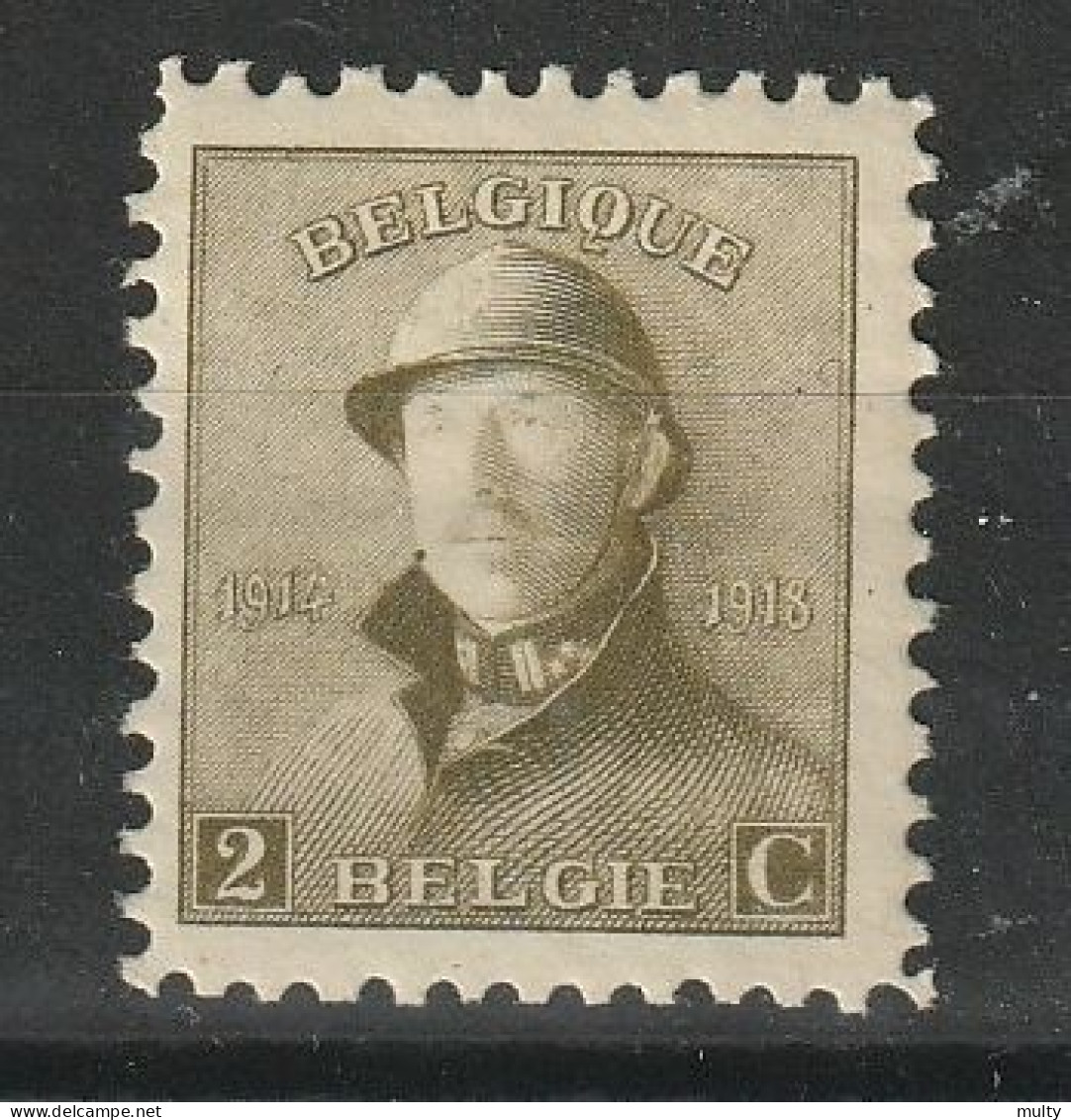België OCB 166 ** MNH - 1919-1920 Albert Met Helm
