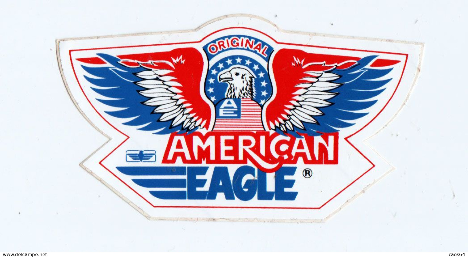 American Eagle   14 X 8 Cm  ADESIVO STICKER  NEW ORIGINAL - Autocollants