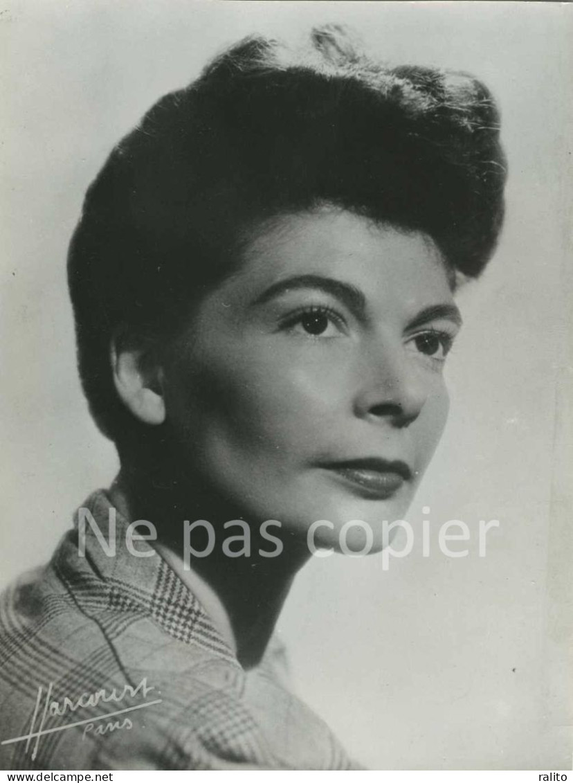 ELISABETH HARDY Vers 1950 Actrice Comédienne Photo 22 X 17 Cm Studio Harcourt - Famous People