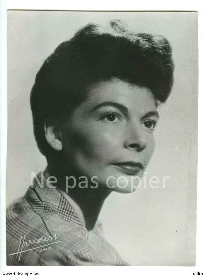 ELISABETH HARDY Vers 1950 Actrice Comédienne Photo 22 X 17 Cm Studio Harcourt - Famous People