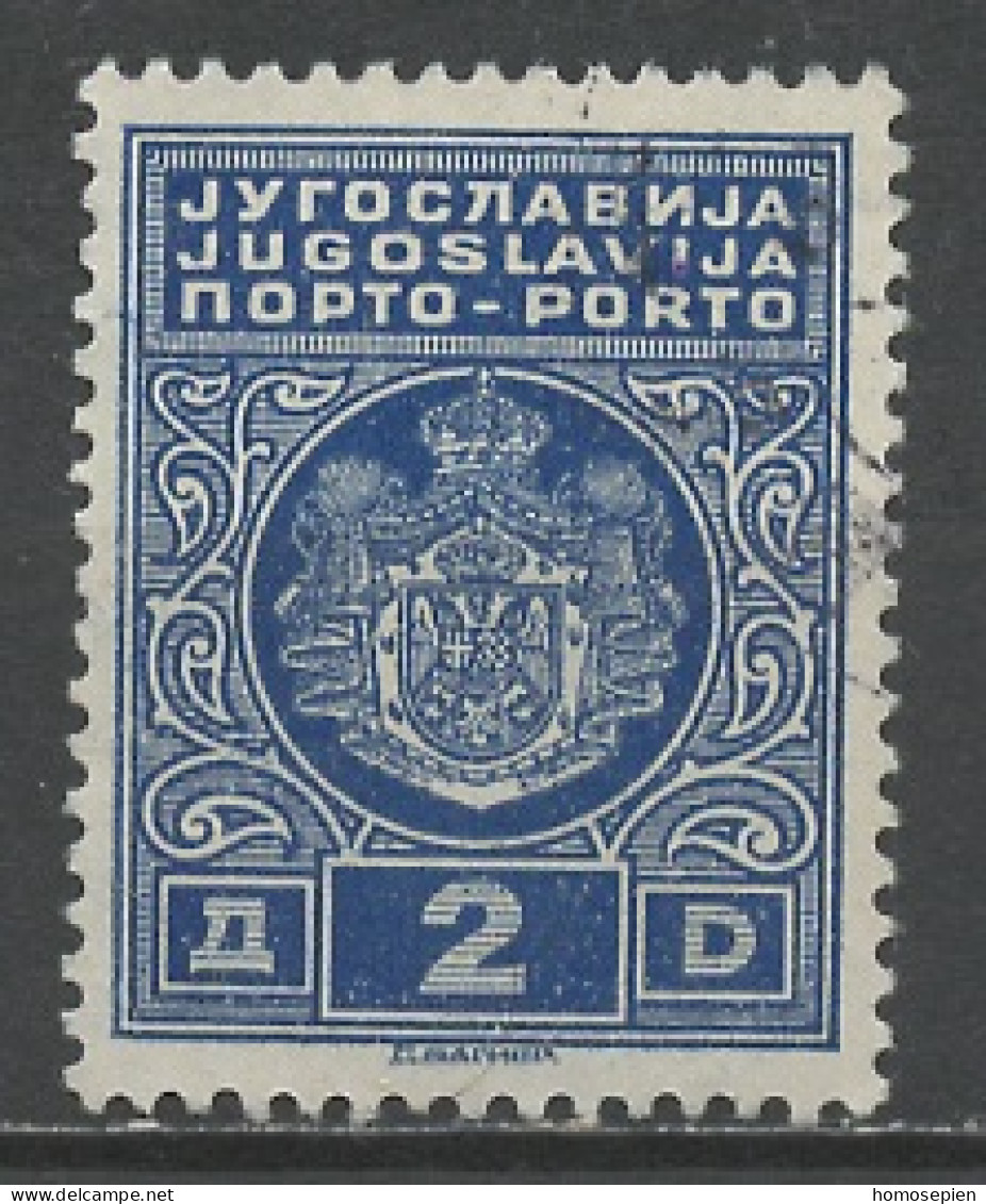 Yougoslavie - Jugoslawien - Yugoslavia Taxe 1931 Y&T N°T80B- Michel N°P(?) (o) - 2d Armoirie - Portomarken