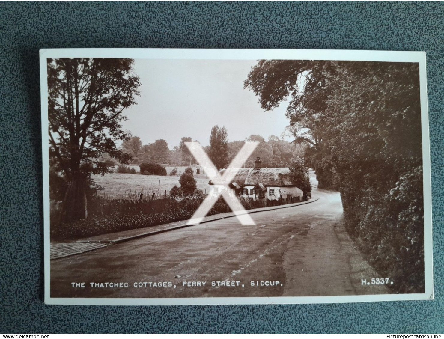 SIDCUP THE THATCHED COTTAGES PERRY STREET OLD R/P POSTCARD KENT NOW LONDON - Other & Unclassified