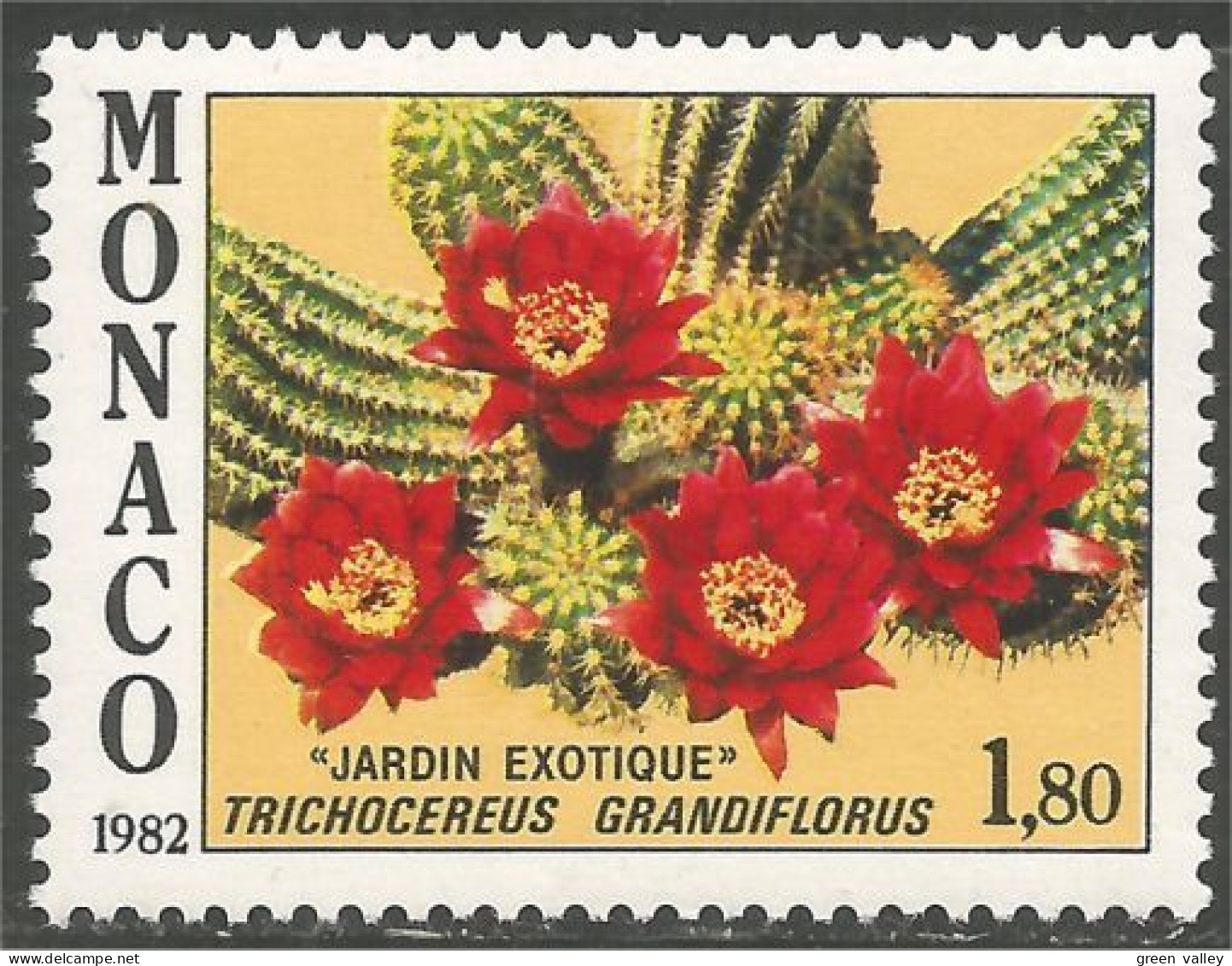 FL-67 Monaco Cactus Cactii Grandiflorus MNH ** Neuf SC - Sukkulenten