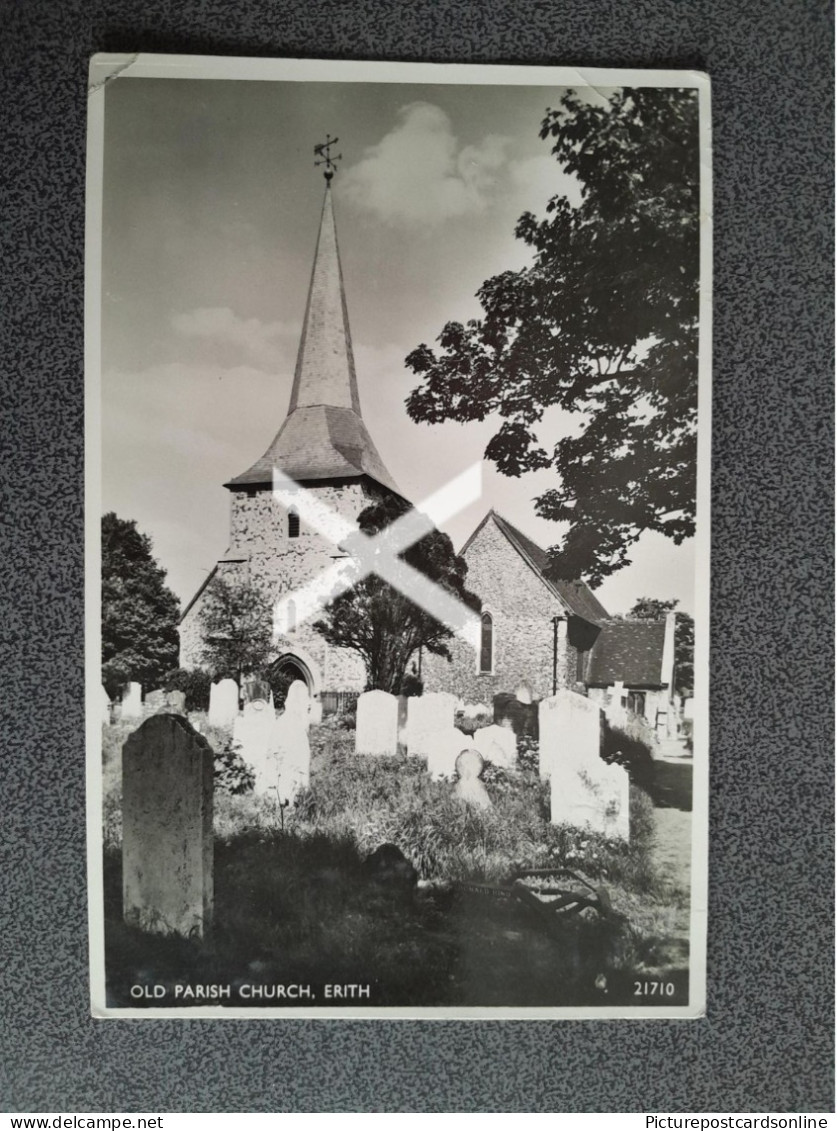 OLD PARISH CHURCH ERITH OLD R/P POSTCARD KENT NOW LONDON - Other & Unclassified