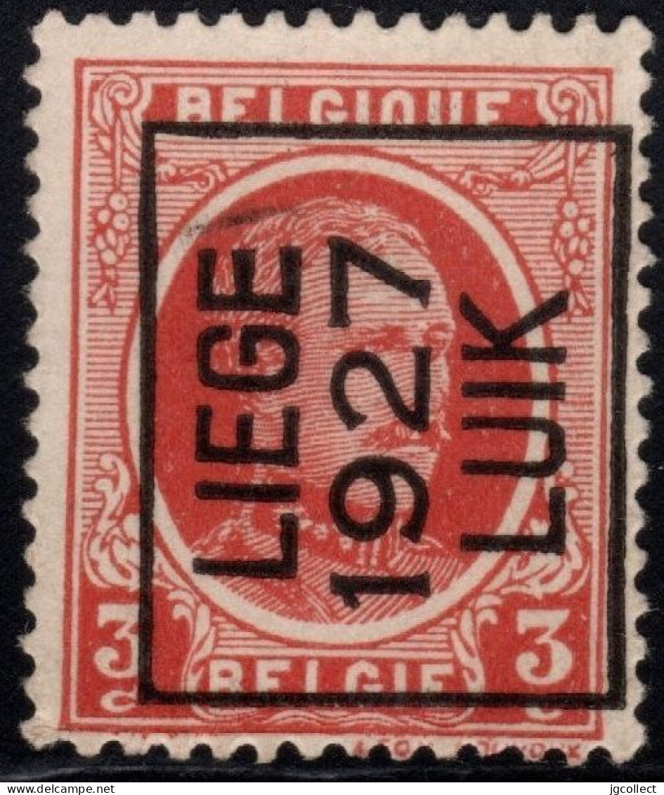 Typo 154A (LIEGE 1927 LUIK) - O/used - Typo Precancels 1922-31 (Houyoux)