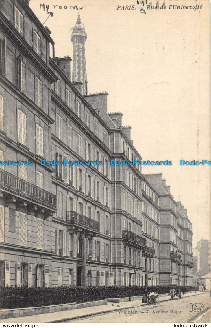 R057047 Paris. Rue De L Universite. B. Hopkins - Monde
