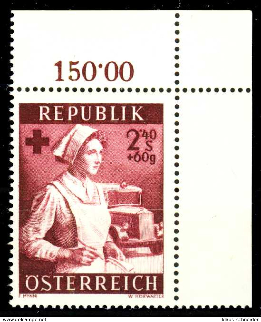 ÖSTERREICH 1954 Nr 1004 Postfrisch ECKE-ORE X3369F2 - Unused Stamps