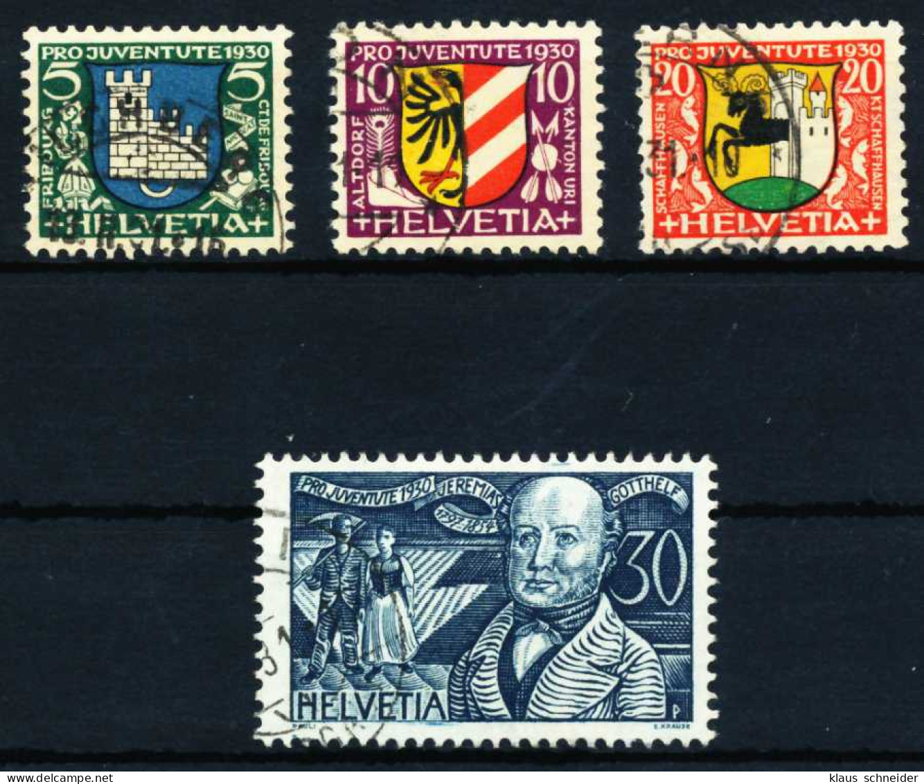 SCHWEIZ PRO JUVENTUTE Nr 241-244 Gestempelt X4ECA62 - Used Stamps