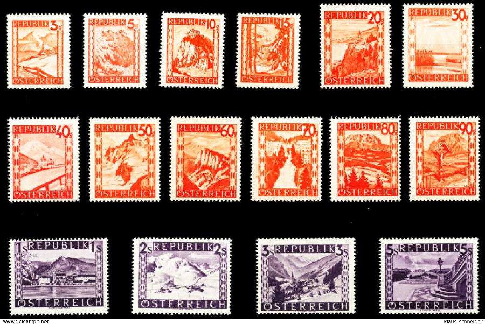 ÖSTERREICH 1947 Nr 838-853 Postfrisch X4F2D1A - Unused Stamps