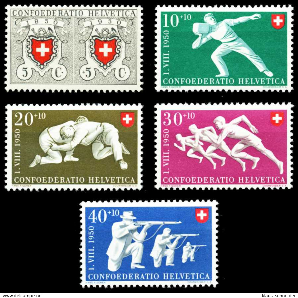 SCHWEIZ PRO PATRIA Nr 545-549 Postfrisch X516026 - Ungebraucht