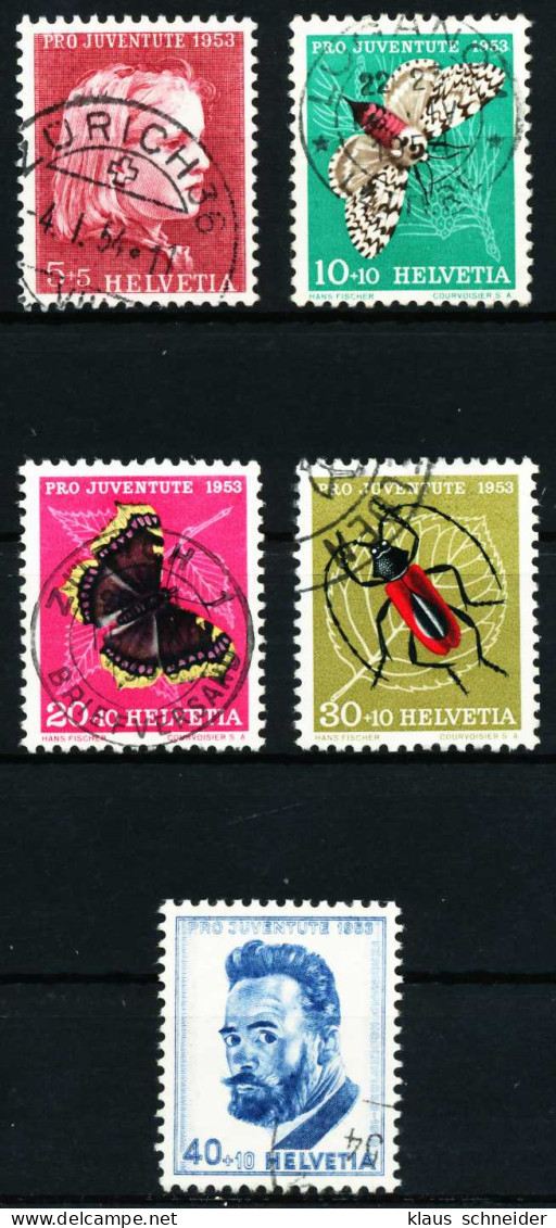 SCHWEIZ PRO JUVENTUTE Nr 588-592 Gestempelt X588E0E - Used Stamps