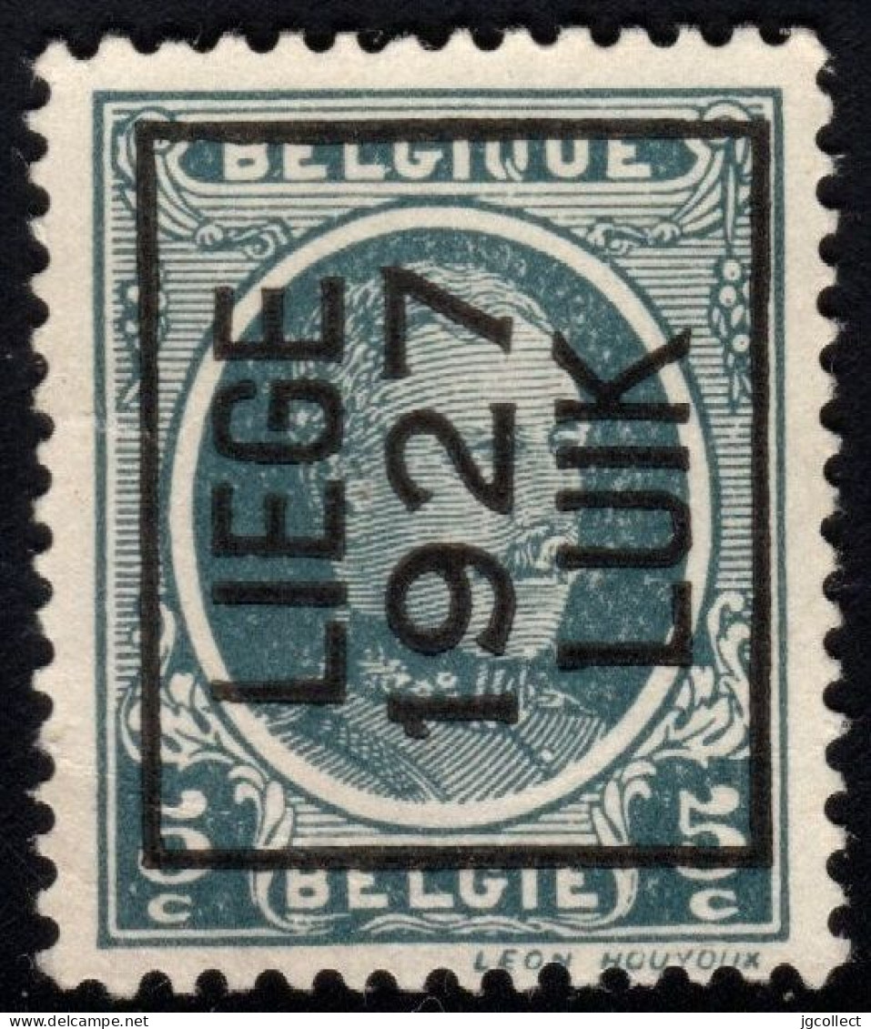 Typo 160A (LIEGE 1927 LUIK) - O/used - Typo Precancels 1922-31 (Houyoux)