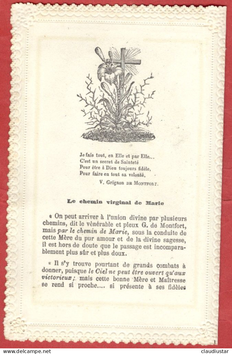 ** CANIVET  -  LE  CHEMIN  De  MARIE  1877 ** - Religion & Esotérisme