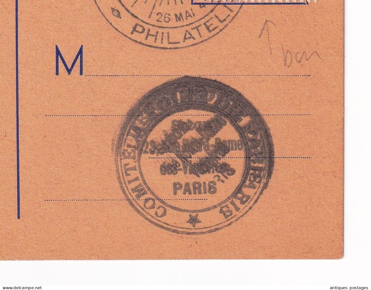 Carte Postale 1945 Foire De Paris Timbre N°338 Souvenir De Jean Mermoz 3F - Lettres & Documents