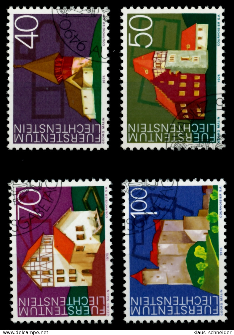 LIECHTENSTEIN 1975 Nr 630-633 Gestempelt SB4E032 - Oblitérés