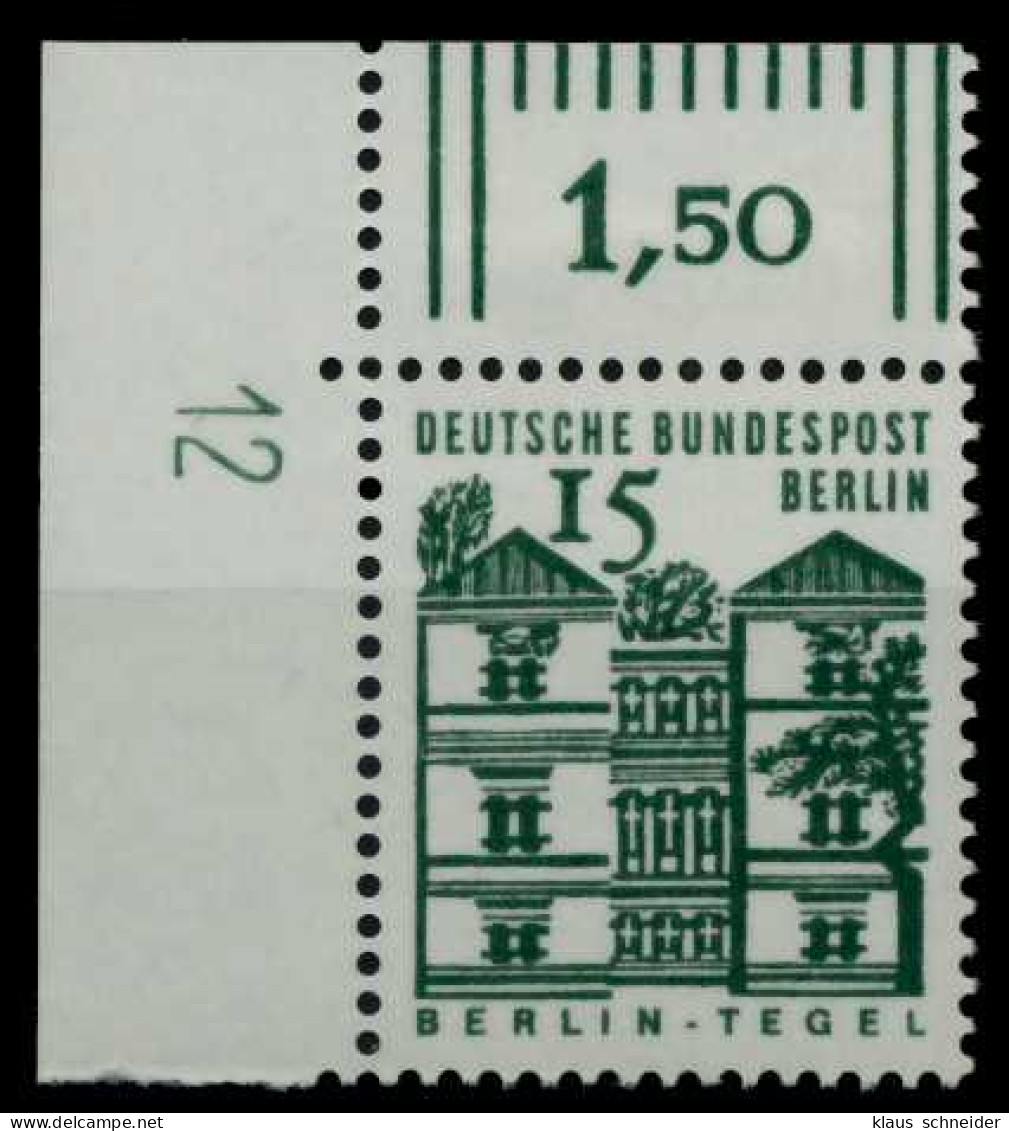 BERLIN DS D-BAUW. 1 Nr 243-DZ12 Postfrisch ECKE-OLI X707E8A - Neufs