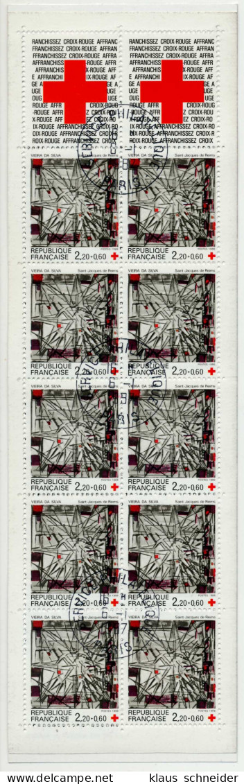 FRANKREICH MARKENHEFTCHEN Nr MH6 2582C ZENTR- S00332A - Red Cross