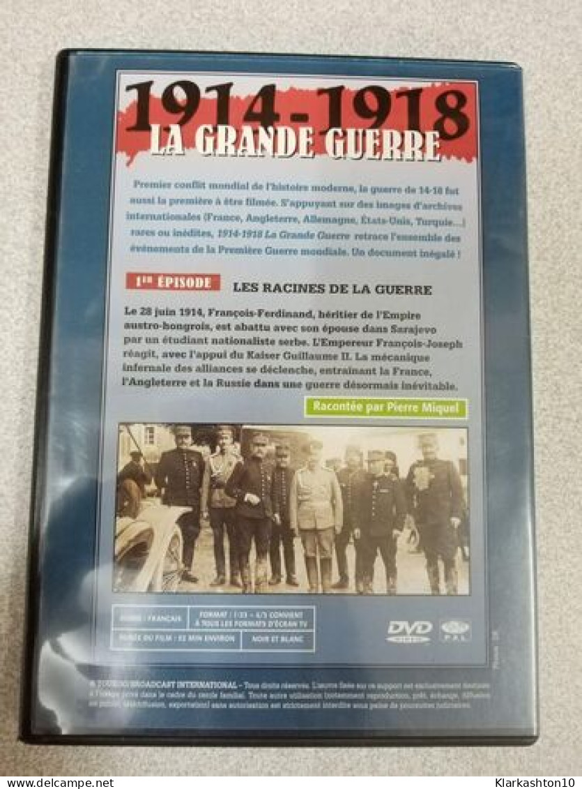 DVD Documentaire - 1914-1918 La Grande Guerre 1 - Les Racines De La Guerre - Other & Unclassified