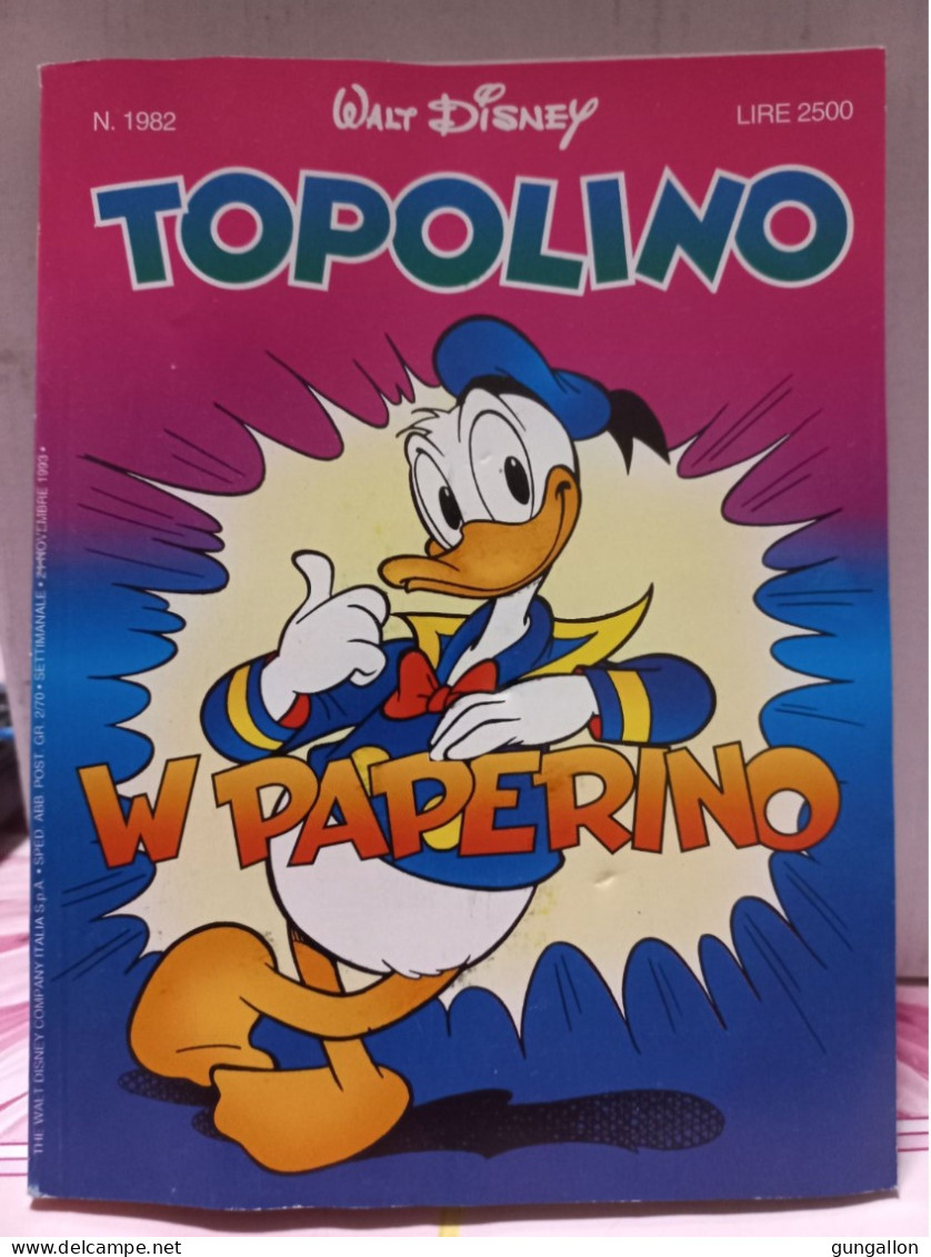 Topolino (Mondadori 1993) N. 1982 - Disney