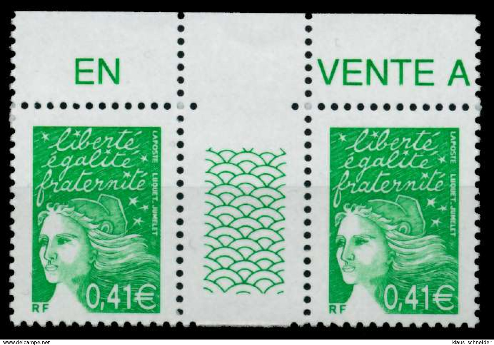 FRANKREICH 2002 Nr 3673IAy-ZW Postfrisch 3ER STR ORA X836036 - Unused Stamps