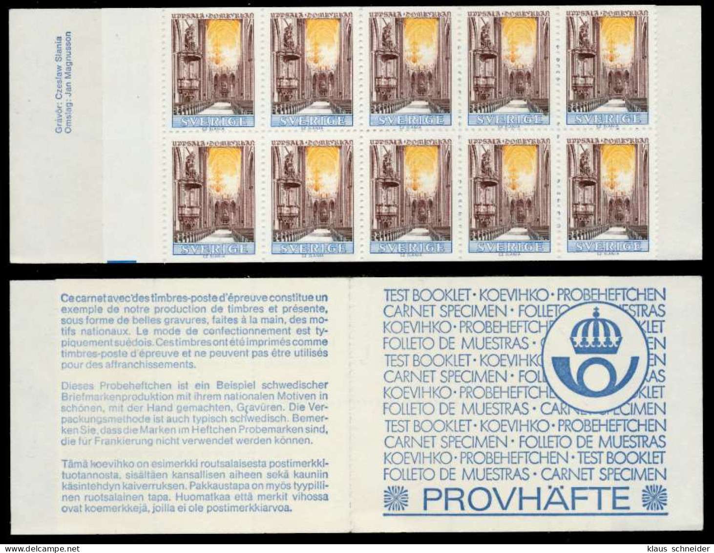 SCHWEDEN Nr MH Probeheftchen Postfrisch X87AEF6 - 1981-..