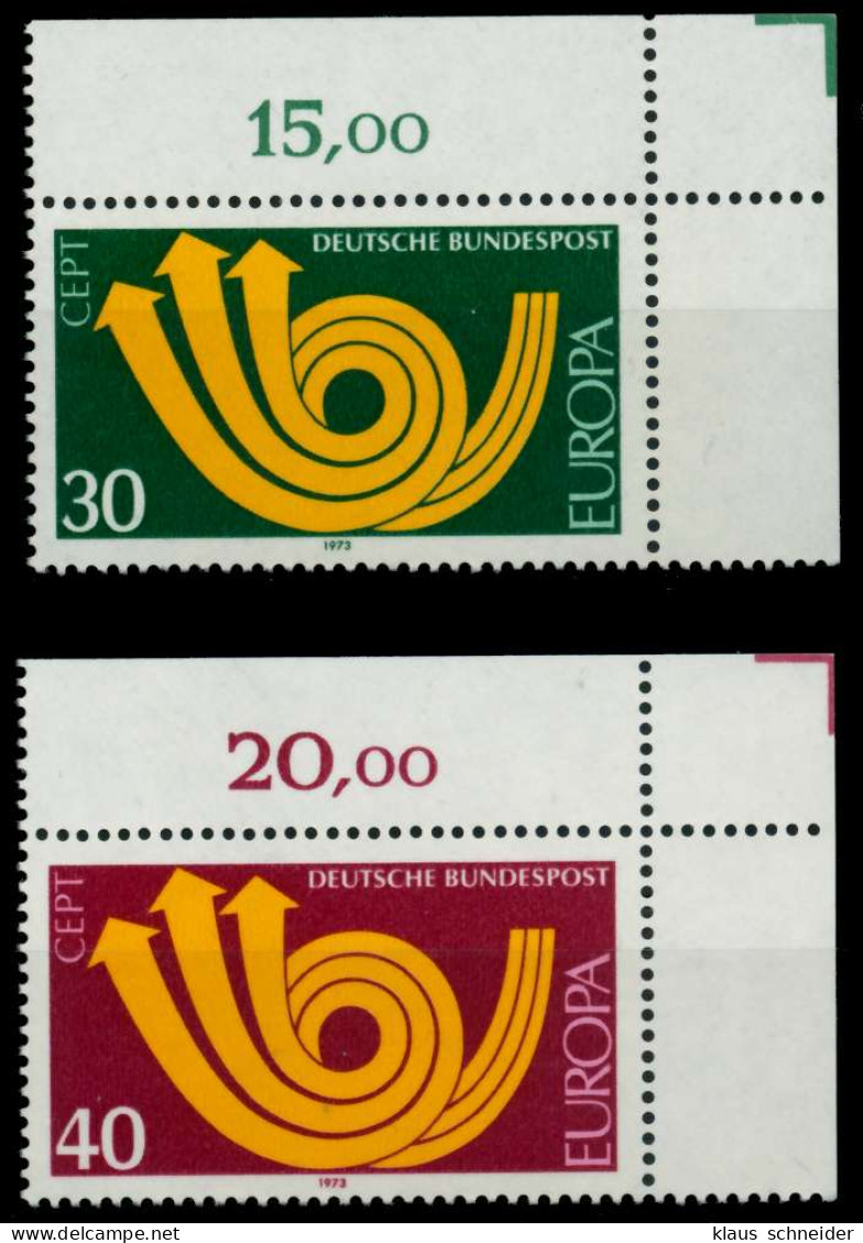 BRD BUND 1973 Nr 768-769 Postfrisch ECKE-ORE X8C9616 - Unused Stamps
