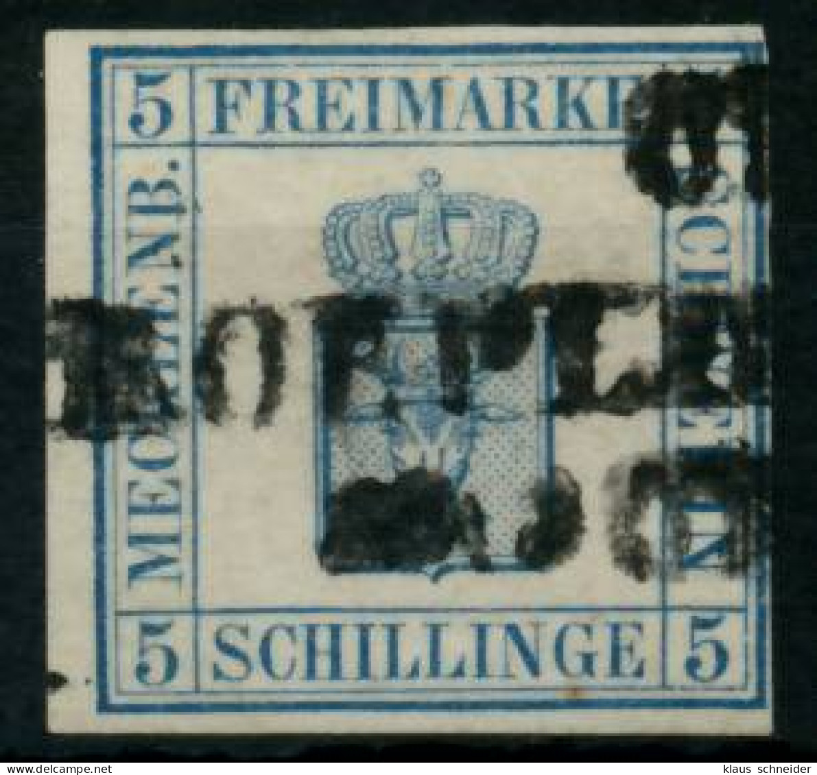MECKLENBURG-SCHWERIN Nr 3 Gestempelt Gepr. X6C1B42 - Mecklenbourg-Schwerin
