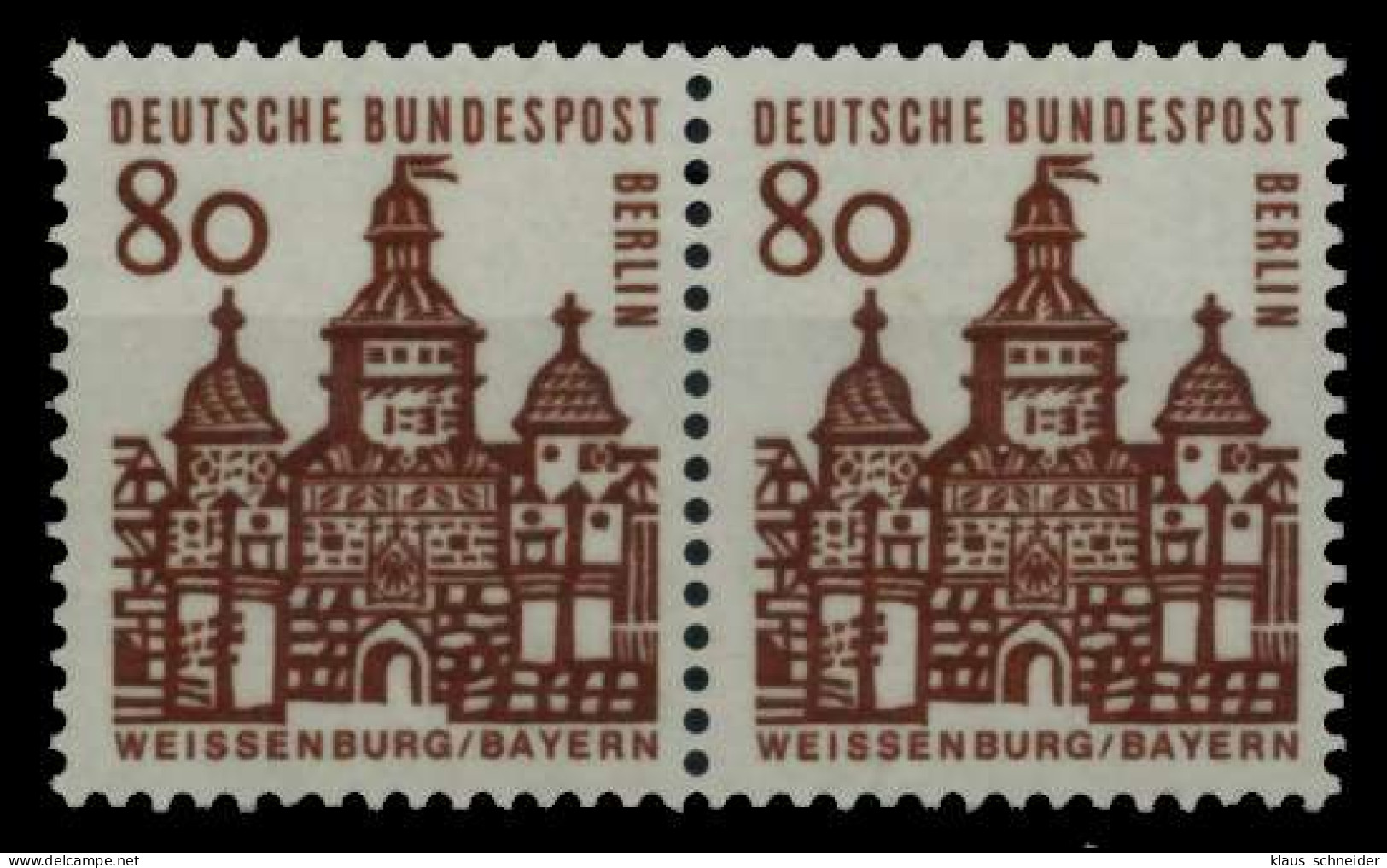 BERLIN DS D-BAUW. 1 Nr 249 Postfrisch WAAGR PAAR X6C3D4E - Unused Stamps