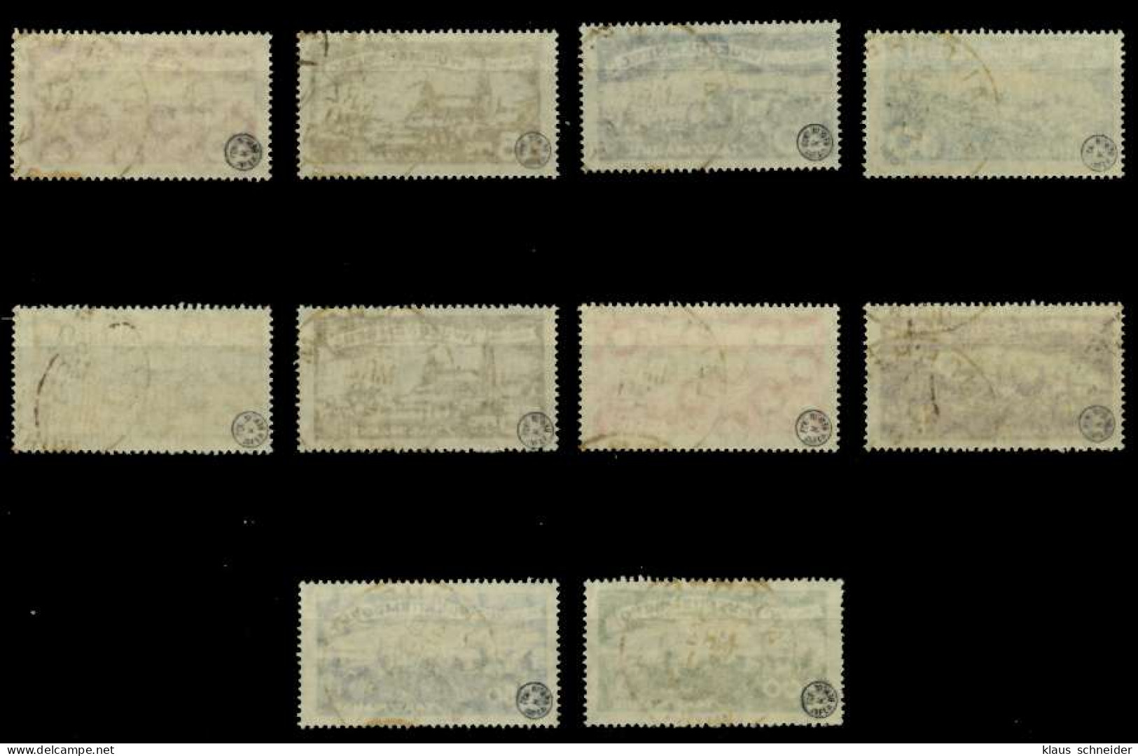 WÜRTTEMBERG DIENST STAAT Nr 272-281 Gestempelt Zentrisch G X70C596 - Used