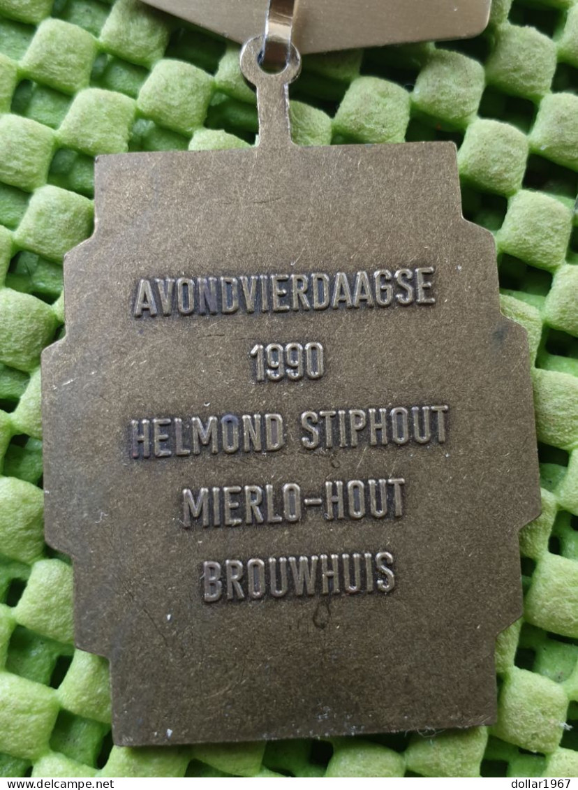 Medaile   : Avondvierdaagse 1990 Helmond Jan De Wever  - Helmond  -  Original Foto  !!  Medallion  Dutch . - Altri & Non Classificati