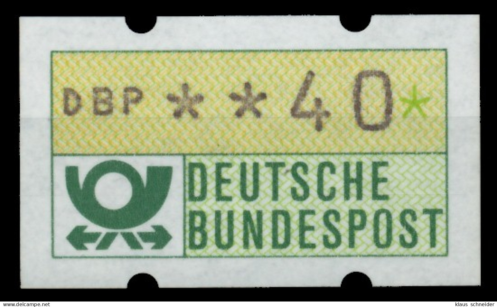 BRD ATM 1981 Nr 1-2-040 Postfrisch S2E313A - Machine Labels [ATM]