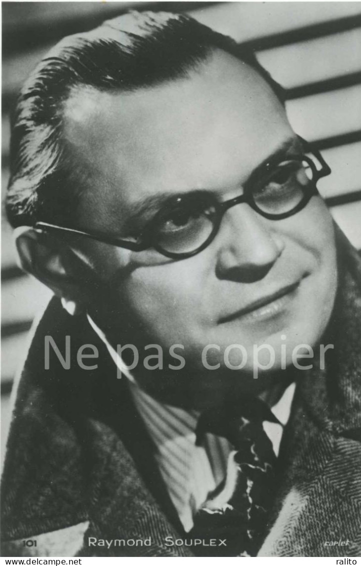 RAYMOND SOUPLEX Vers 1950 Photo 16 X 10 Cm Comédien Acteur Bourrel - Famous People