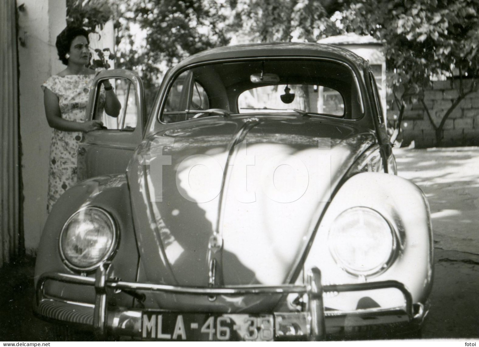 1959 VW VOLKSWAGEN BEETLE KAFER RHD MOÇAMBIQUE AFRICA MOZAMBIQUE AFRIQUE ORIGINAL AMATEUR PHOTO FOTO SS600 - Afrika