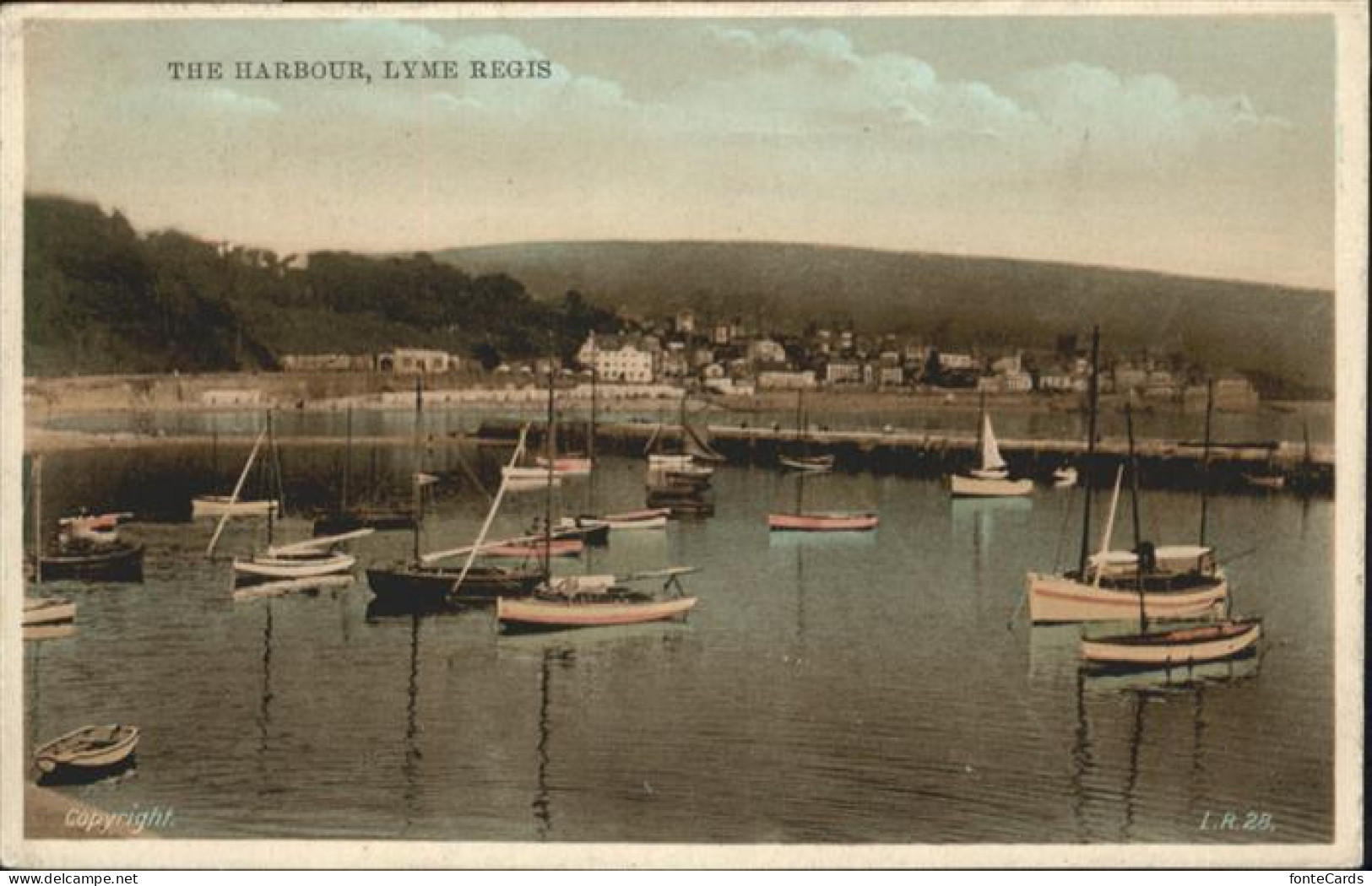 10990191 Lyme Regis Harbour Schiff West Dorset - Sonstige & Ohne Zuordnung