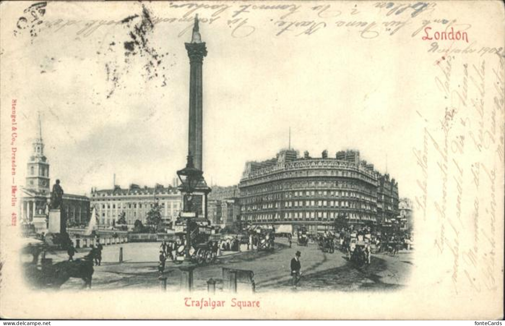 10990189 London Trafalgar Square Kutsche - Other & Unclassified