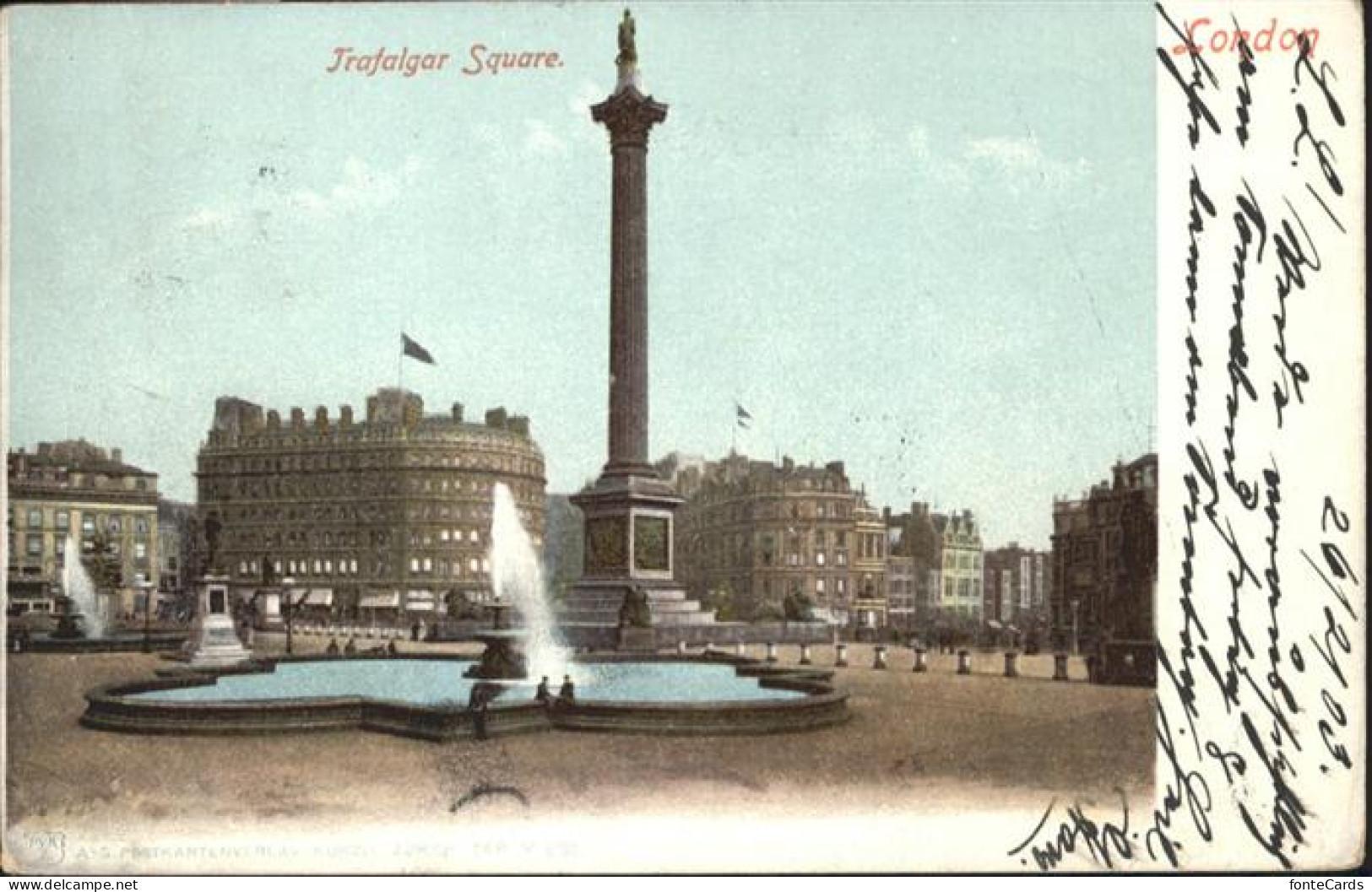 10990155 London Trafalgar Square Springbrunnen - Autres & Non Classés
