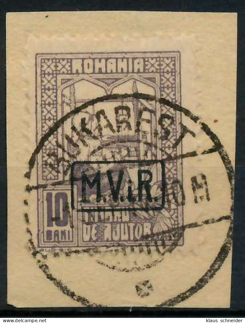 BES 1WK D-MV RUMÄNIEN Nr K4 Zentrisch Gestempelt Briefstück X779302 - Occupation 1914-18