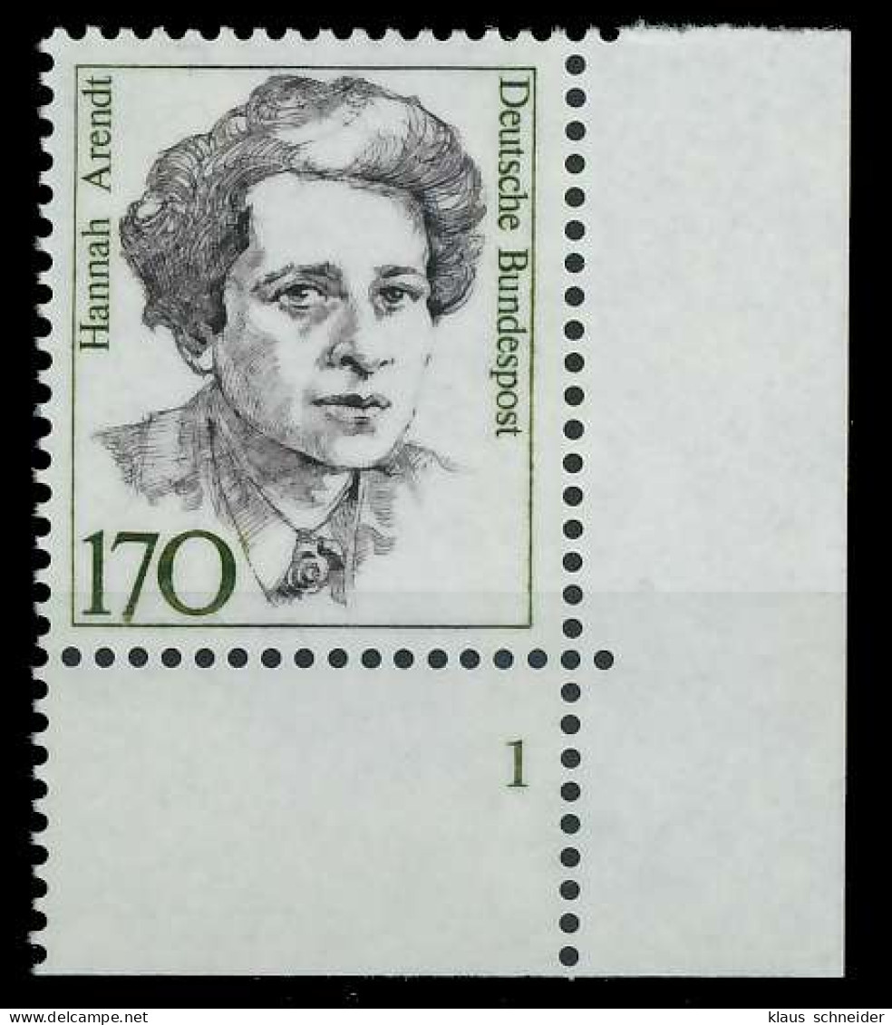 BRD DS FRAUEN Nr 1391 Postfrisch FORMNUMMER 1 X7D4CD2 - Unused Stamps