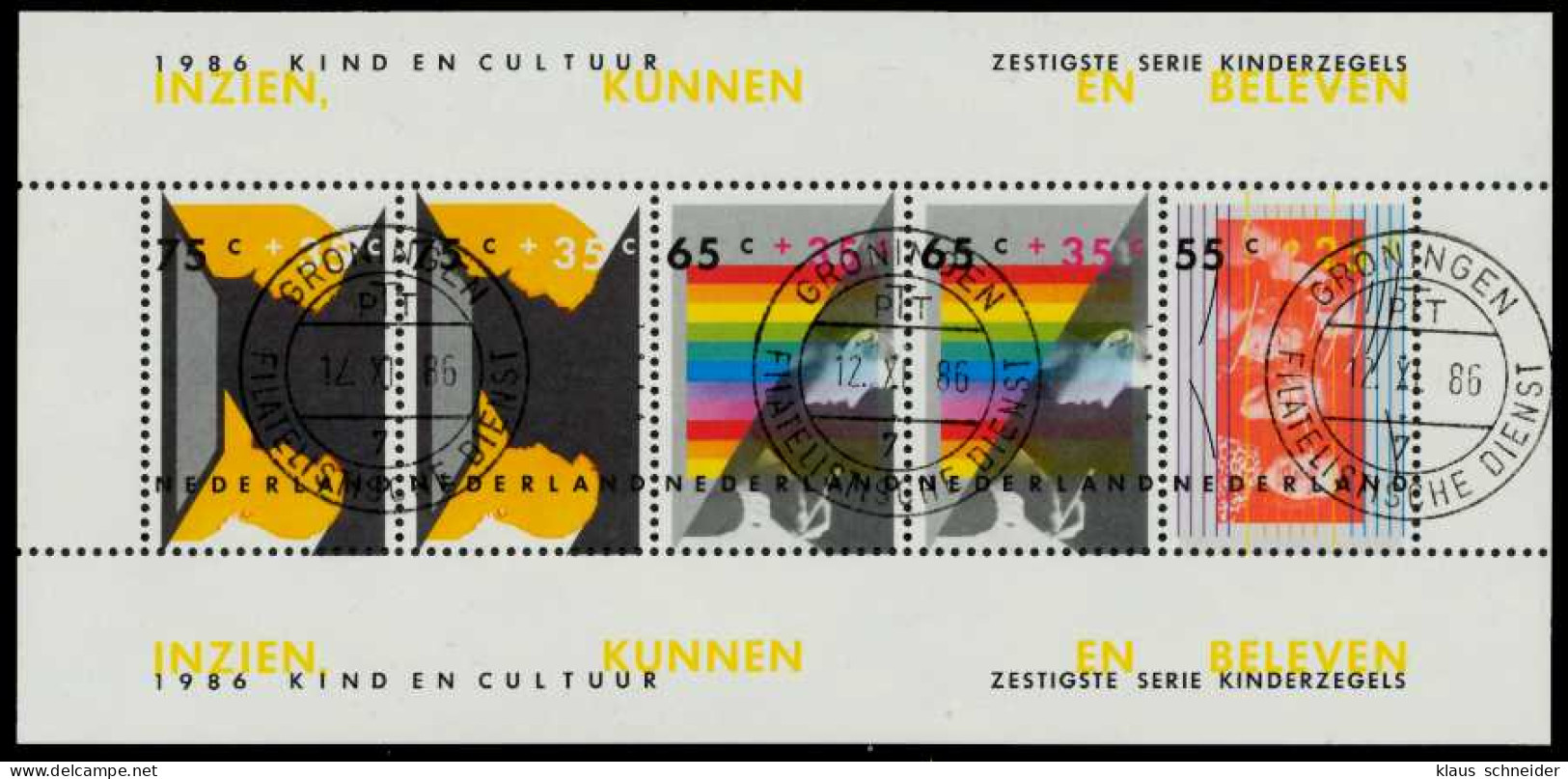 NIEDERLANDE Block 29 Zentrisch Gestempelt S0172EE - Blocks & Sheetlets