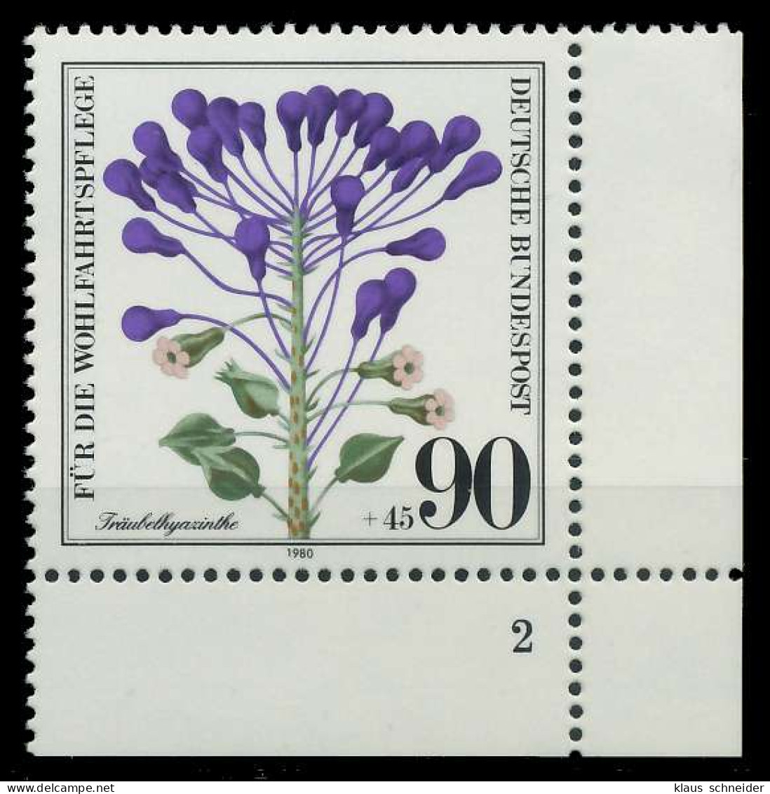 BRD 1980 Nr 1062 Postfrisch FORMNUMMER 2 S606FFA - Unused Stamps