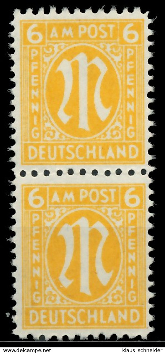 BIZONE AM-POST Nr 20Bz Postfrisch SENKR PAAR X81E7DE - Mint