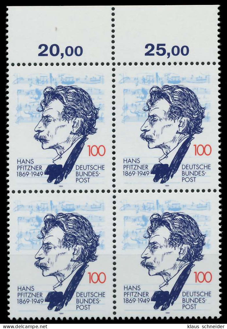 BRD 1994 Nr 1736 Postfrisch VIERERBLOCK ORA X86534E - Unused Stamps